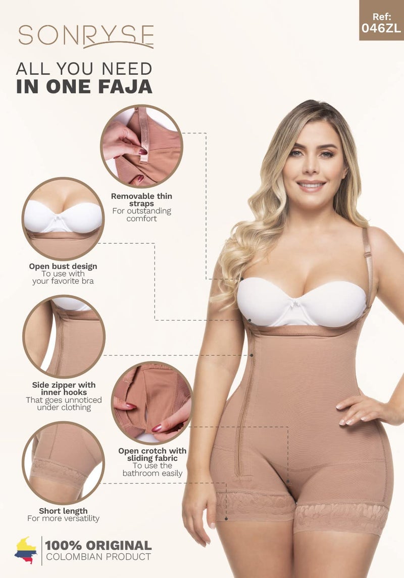 Sonryse 046ZL Postpartum Girdle Butt Lifter Tummy Control Shapewear Women Fajas Colombianas Postparto Reductoras Moldeadoras Cocoa 2XL - Image 4